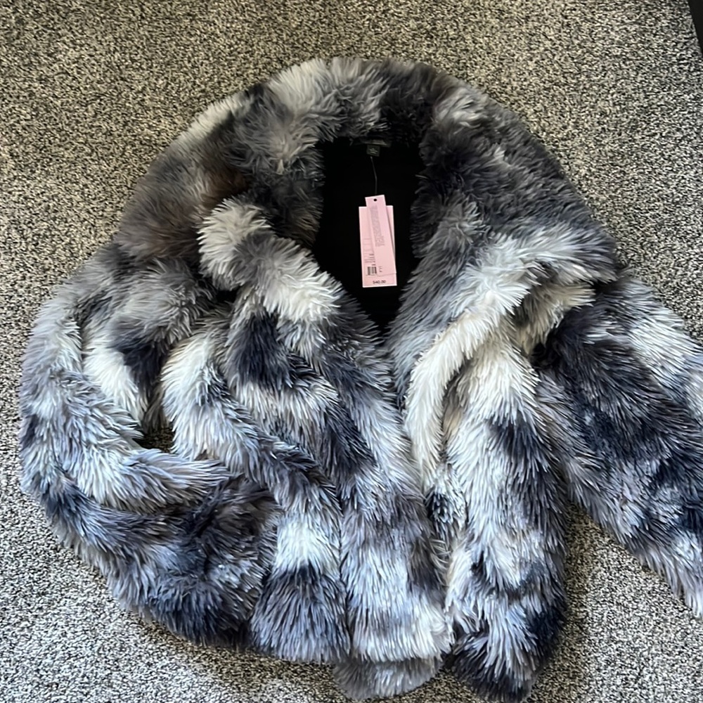 Faux fur coat